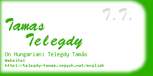 tamas telegdy business card
