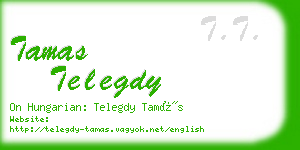 tamas telegdy business card